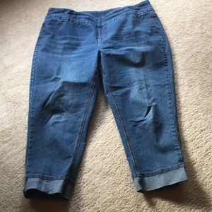 Soft Surroundings cropped leg jeans
